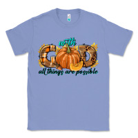 Colony Blue With God All Things Are Possible Classic Tee - texasbilliewilder