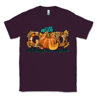 Plum With God All Things Are Possible Classic Tee - texasbilliewilder