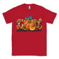 Red With God All Things Are Possible Classic Tee - texasbilliewilder
