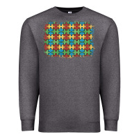 Charcoal Heather autism awareness background Premium Sweatshirt - Artiststas