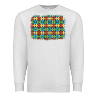 Oatmeal Heather autism awareness background Premium Sweatshirt - Artiststas