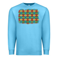 Ocean Blue autism awareness background Premium Sweatshirt - Artiststas