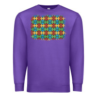 Purple autism awareness background Premium Sweatshirt - Artiststas