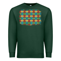 Sports Green autism awareness background Premium Sweatshirt - Artiststas