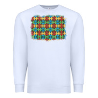 White autism awareness background Premium Sweatshirt - Artiststas
