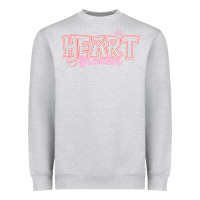 Heather Grey Heart Breaker Valentine Heavyweight Sweatshirt - CowhideDigitalArt
