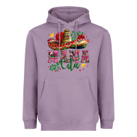 Lavender mama cita with sombrero hat and roses Heavyweight Hoodie - Artiststas