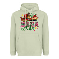 Matcha mama cita with sombrero hat and roses Heavyweight Hoodie - Artiststas