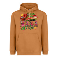 Meerkat mama cita with sombrero hat and roses Heavyweight Hoodie - Artiststas