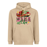 Mushroom mama cita with sombrero hat and roses Heavyweight Hoodie - Artiststas
