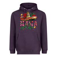 Plum mama cita with sombrero hat and roses Heavyweight Hoodie - Artiststas