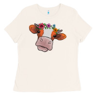 Bone Cow With Flowers Ladies Tee - Bettercallsaul