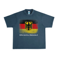 Midnight Navy Germany German Flag Deutschland Souvenir Gift Alemania Urban Heavy Tee - minhPixels