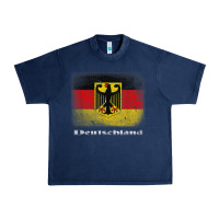 Navy Germany German Flag Deutschland Souvenir Gift Alemania Urban Heavy Tee - minhPixels