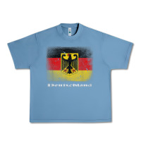 Pebble Blue Germany German Flag Deutschland Souvenir Gift Alemania Urban Heavy Tee - minhPixels
