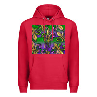 Cardinal Mardi Gras Fleur De Lis Premium Hoodie - RanaPortraitStore
