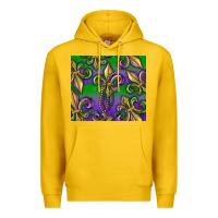 Lemon Mardi Gras Fleur De Lis Premium Hoodie - RanaPortraitStore