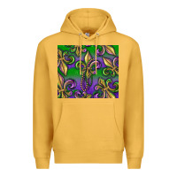 Mustard Mardi Gras Fleur De Lis Premium Hoodie - RanaPortraitStore
