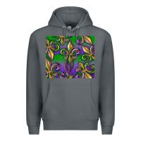 Rock Mardi Gras Fleur De Lis Premium Hoodie - RanaPortraitStore