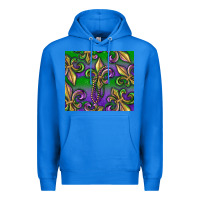 True Royal Mardi Gras Fleur De Lis Premium Hoodie - RanaPortraitStore
