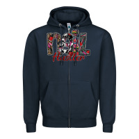 Navy nail hustler Zipper Hoodie - SublimationCraftShop