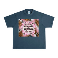 Midnight Navy surviving motherhood one meltdown at the time Urban Heavy Tee - TumblerDesignByShophia