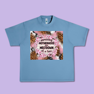 Surviving Motherhood One Meltdown At The Time Urban Heavy Tee Designed By Tumblerdesignbyshophia