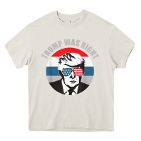 Cream trump was right republican conservative political t shirt Heavy Core Tee - minhPixels