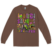 Chestnut Mardi Saurus Rex Long Sleeve Tee - HowdyJamesFarm