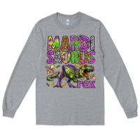 Heather Grey Mardi Saurus Rex Long Sleeve Tee - HowdyJamesFarm