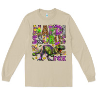 Mushroom Mardi Saurus Rex Long Sleeve Tee - HowdyJamesFarm