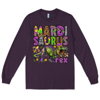 Plum Mardi Saurus Rex Long Sleeve Tee - HowdyJamesFarm