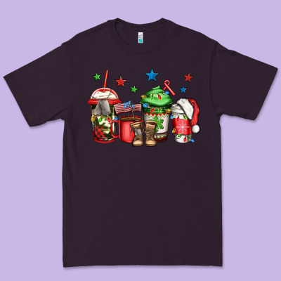 Army Christmas Coffee Premium Tee Designed By Jasminsmagicworld