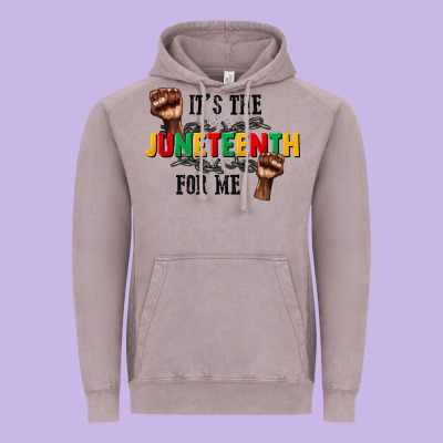 Its The Juneteenth For Me Vintage Hoodie Designed By Cowgirlartshop