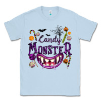 Dusty Blue Candy Monster Classic Tee - texasbilliewilder