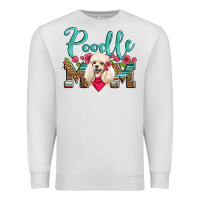 Oatmeal Heather poodle mom Premium Sweatshirt - Artiststas