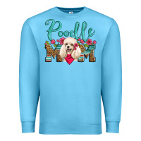 Ocean Blue poodle mom Premium Sweatshirt - Artiststas