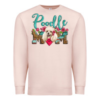 Pale Pink poodle mom Premium Sweatshirt - Artiststas