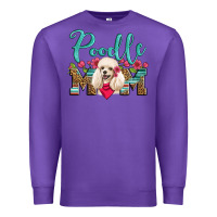 Purple poodle mom Premium Sweatshirt - Artiststas