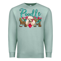 Seafoam poodle mom Premium Sweatshirt - Artiststas