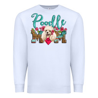White poodle mom Premium Sweatshirt - Artiststas