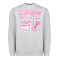 Heather Grey Together WE Fight Heavyweight Sweatshirt - CowhideDigitalArt