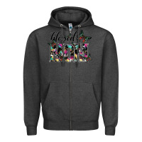 Charcoal Heather blessed mom Zipper Hoodie - SublimationCraftShop