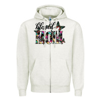 Oatmeal Heather blessed mom Zipper Hoodie - SublimationCraftShop