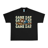 Black game day baseball Urban Heavy Tee - HowdyJamesFarm