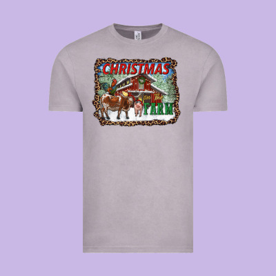 Christmas On The Farm Vintage Tee Designed By Ranaportraitstore
