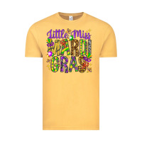 Vintage Mustard Little miss Mardi Gras Vintage Tee - HowdyJamesFarm