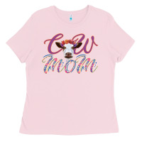Bubblegum Pink Cow Mom Ladies Tee - Bettercallsaul