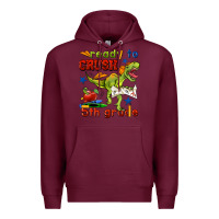 Burgundy ready to crush 5th grade Premium Hoodie - BundleAndBundleShop