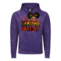 Cloud Purple i am black history black girl peekaboo juneteenth Vintage Hoodie - CowGirlArtShop